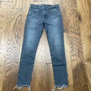 Adriano Goldschmied Farrah Skinny ankle raw hem size 26R